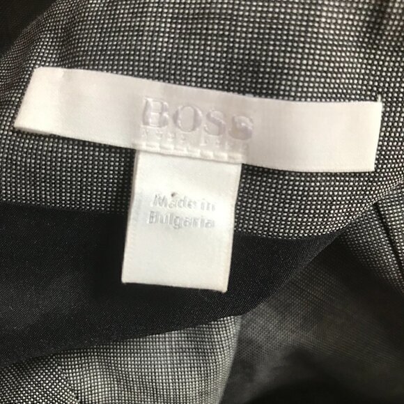 Hugo Boss Gray Denola Wool Blend Sheath Dress Size 12 - Picture 6 of 6